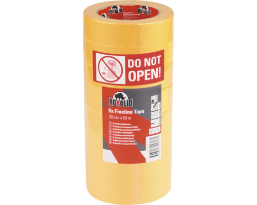 ROXOLID Profipack Fineline Tape 30 mm x 50 m 8 Stück Roxolid Fineline Tape, acht Rollen, 30 mm x 50 m