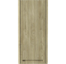 Lambris en bois avec rainures verticales