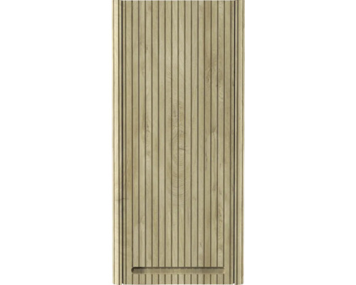 Lambris en bois avec rainures verticales