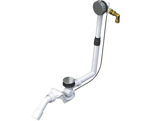 KALDEWEI Ab-und Einlaufgarnitur Comfort-Level Plus 4011 für Badewanne 1 1/2 x 50 mm chrom 687772370999 Badewannenablaufgarnitur mit Überlauf