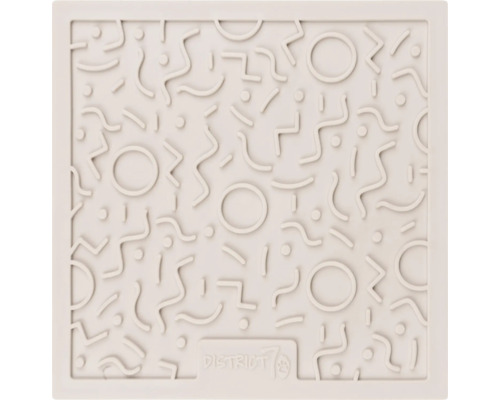 District 7 Logo Futtermatte mit Muster