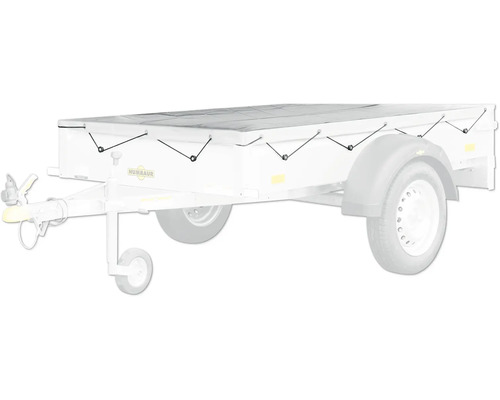 Bâche plate Humbaur pour Steely / Startrailer gris 2050x1095 mm Remorque Humbaur avec bâche