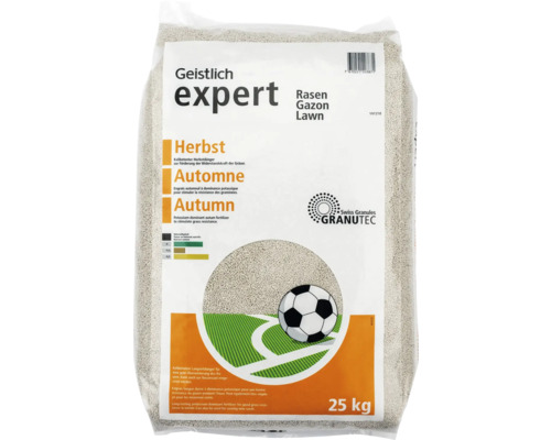 Engrais d'automne pour gazon Geistlich Expert, sac de 25 kilogrammes
