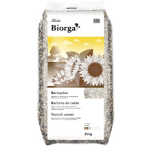 Biorga Cornes broyées 25 kg, engrais organique longue durée pour plantes en pots, potagers et jardins d'ornement
