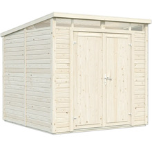 Abri de jardin en bois avec double porte