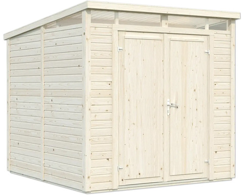 Abri de jardin en bois avec double porte