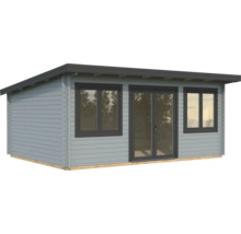 Abri de jardin avec fenêtres et porte double