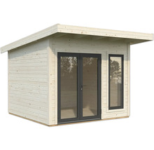 Abri de jardin en bois avec double porte et fenêtre