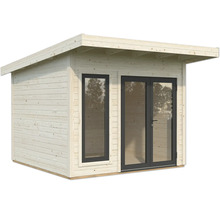 Abri de jardin en bois avec fenêtre et double porte