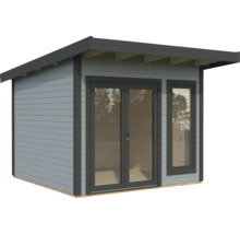 Abri de jardin en bois avec double porte et fenêtre