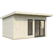 Abri de jardin en bois avec porte et fenêtres