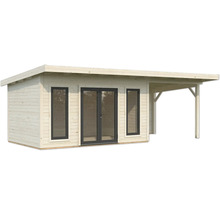 Abri de jardin en bois avec terrasse