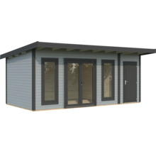 Abri de jardin avec fenêtres et porte