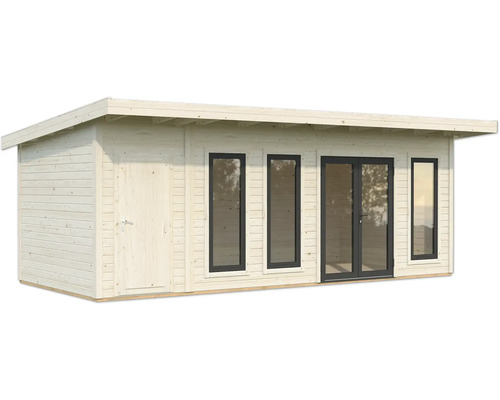 Maison de jardin en bois avec porte et fenêtres