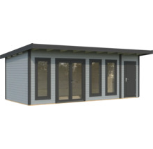 Abri de jardin avec fenêtres et porte