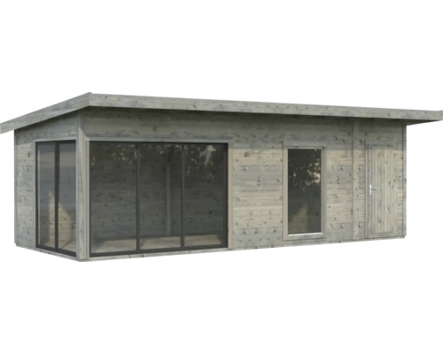 Abri de jardin en bois avec fenêtre et porte