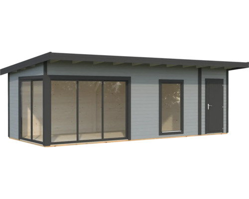 Abri de jardin avec fenêtre, porte coulissante et porte