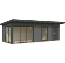 Abri de jardin avec porte et fenêtres