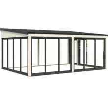 Pavillon de jardin en bois indépendant avec portes coulissantes