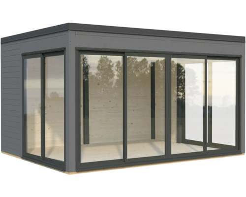 Abri de jardin avec portes coulissantes