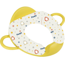 Réducteur de siège de toilette en plastique avec poignées et motifs