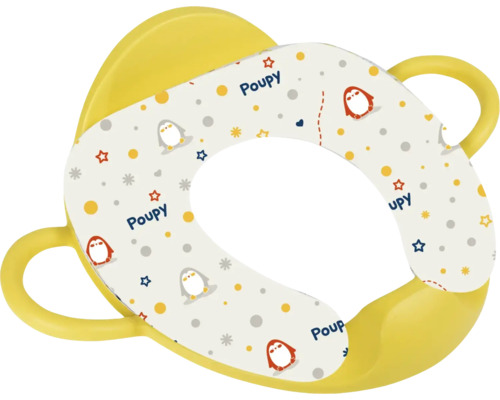 Réducteur de siège de toilette en plastique avec poignées et motifs