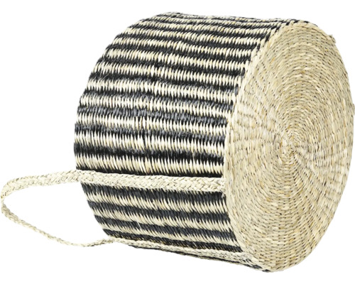 Panier décoratif en jacinthe d'eau avec poignée
