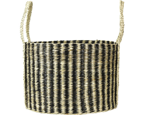Panier tressé avec poignées