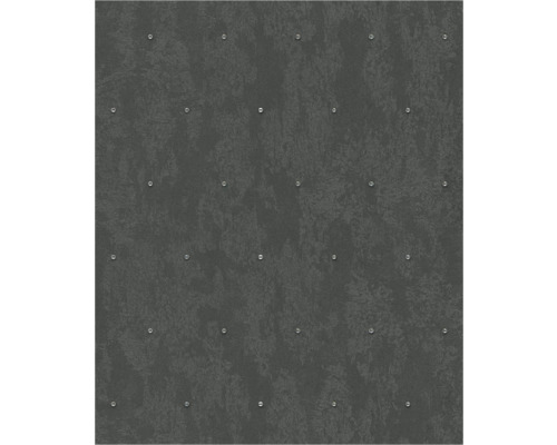 Papier peint gris avec rivets décoratifs uniformément répartis