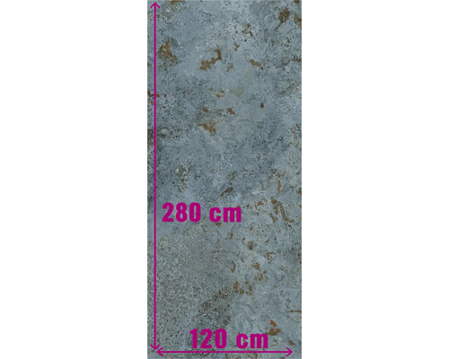 Fliesenmuster mit den Maßen 280 cm mal 120 cm