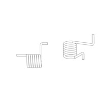 Deux ressorts de fil plié