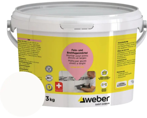 Seau de mortier fin et large pour joints de 3 kg