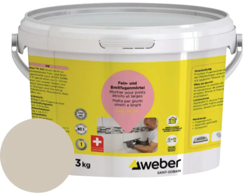 Mortier fin et large pour joints en seau, 3 kg