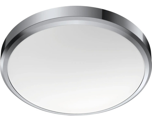 Deckenlampe Doris LED 17 W 1700 lm chrom Runde Deckenleuchte mit silberfarbenem Rahmen