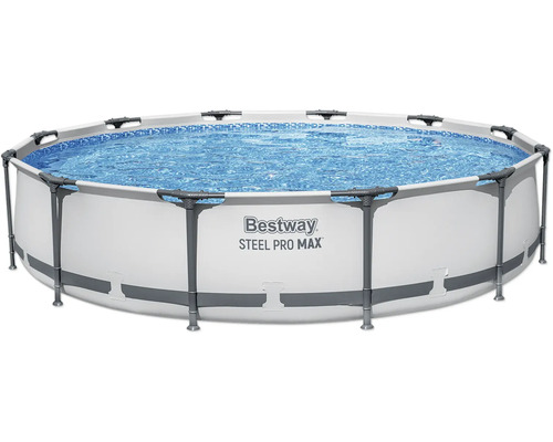 Piscine tubulaire Bestway Steel Pro Max remplie d'eau