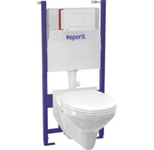 Vorwandelement mit wandhängendem WC und Betätigungsplatte