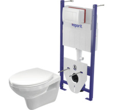 Wand-WC mit Spülkasten und Vorwandelement