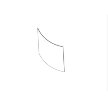 Panneau de douche incurvé