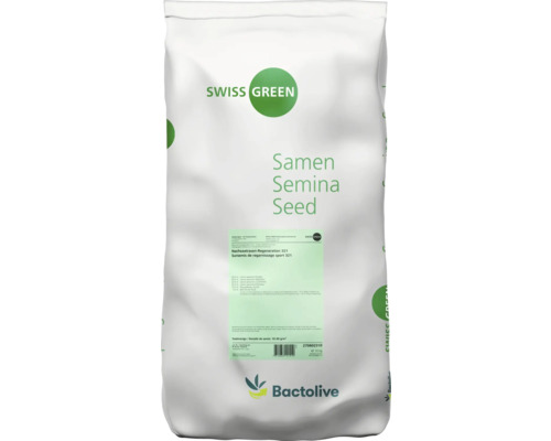 Sac de regarnissage de gazon, régénération 321 de Swiss Green, 10 kilogrammes