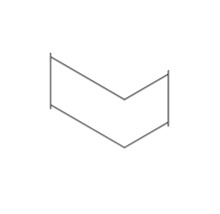 Konstruktionszeichnung eines Eckregals