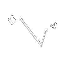 Abbildung einer Eckverbindung mit passenden Montageelementen.