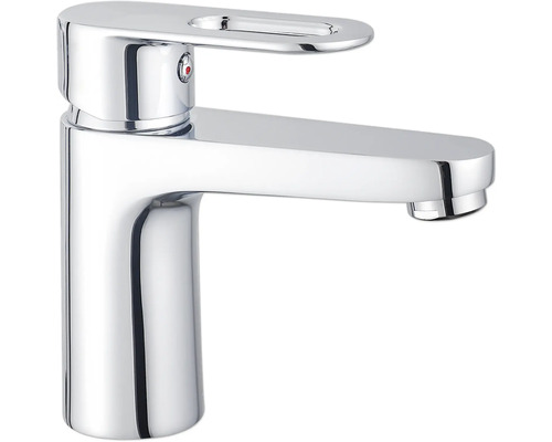 Chromfarbener Wasserhahn für Waschtische