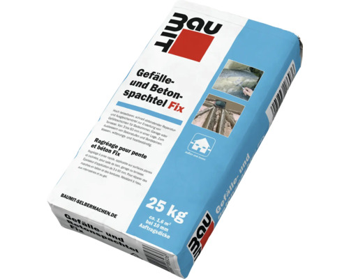 Baumit Pente et béton Fix, sac de 25 kilogrammes pour la réparation et l'égalisation des pentes à l'intérieur et à l'extérieur