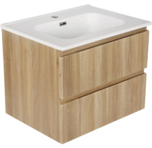 Meuble sous-vasque avec deux tiroirs et lavabo