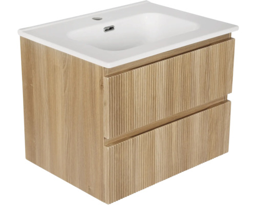 Meuble sous-vasque avec deux tiroirs et lavabo