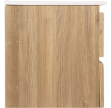 Meuble sous-lavabo avec décor bois