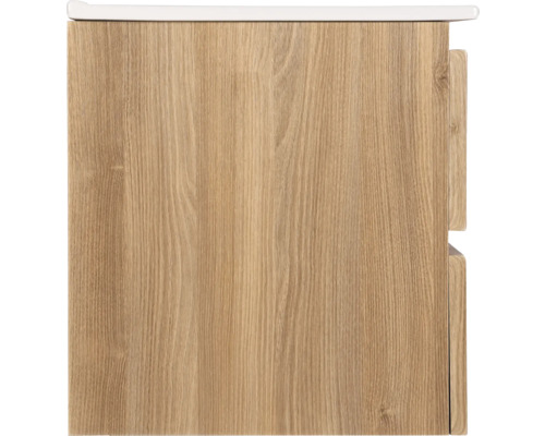 Meuble sous-lavabo avec décor bois