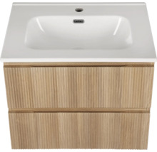 Meuble sous-lavabo avec deux tiroirs et lavabo