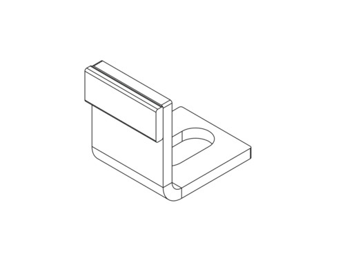 Support avec perçage