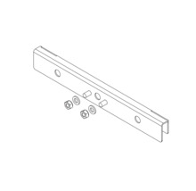 Support métallique avec vis, écrous et rondelles
